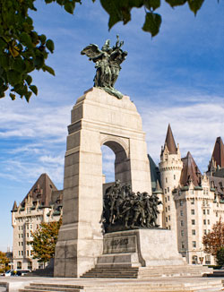The National War Memorial in Ottawa